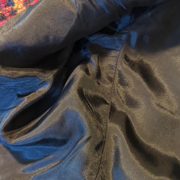 Geoffrey Alexander Private Agenda Vintage Red Tweed Boucle Blazer Womens Sz 10 - Picture 15 of 15